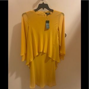 Ralph Lauren flowy yellow knee length dress.